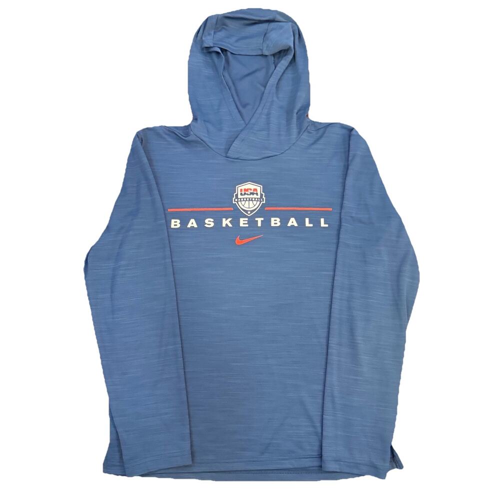 Men's USA Basketball Nike Navy Intensity Performance Pullover Hoodie Size S